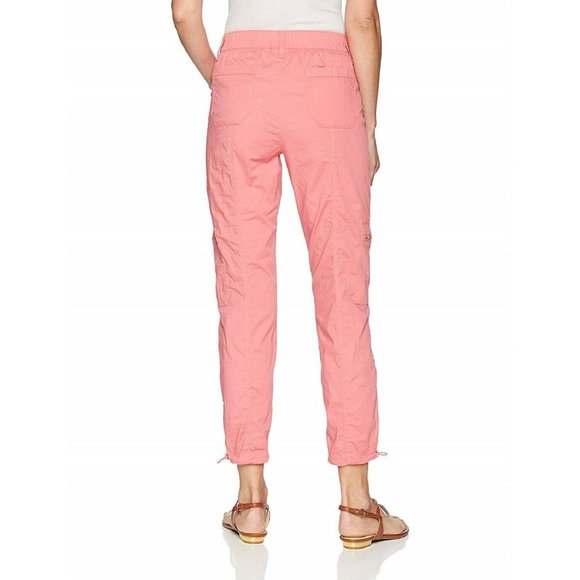 NWT Rafaella Pull On Lightweight Fitted Ripstop Ankle length Cargo Pant - Picture 2 of 2
